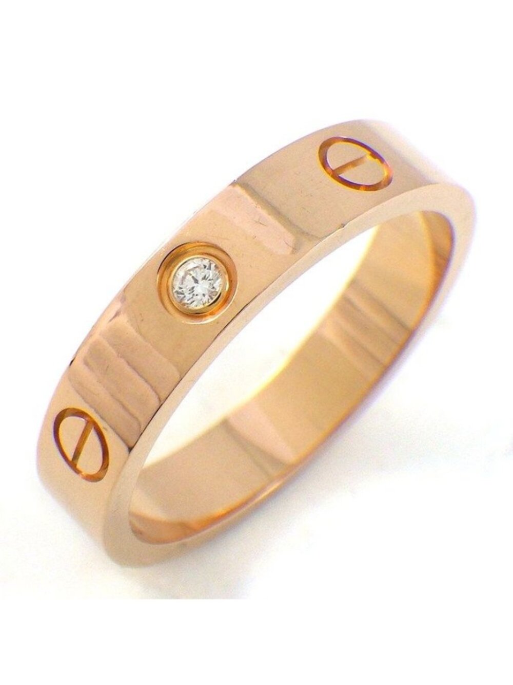 Cartier Ring Love Small Model SM Diamond 18k Pink Gold